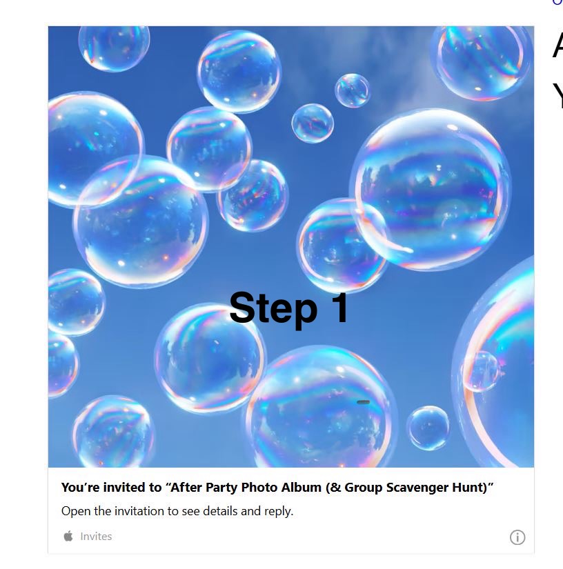 Step 1: Click the "You're Invited..." link