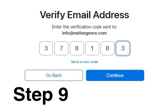 Step 9: (Andriod/Google, non-apple users)Verification (phone and email)